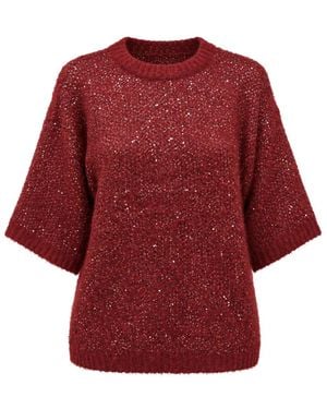 Imperial Round-Neck Strickwaren - Rot