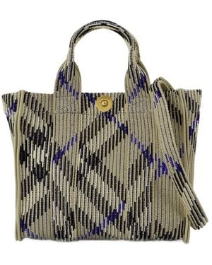 Burberry Mini Knit Shopper Tas - Groen