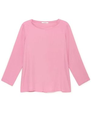 Maliparmi Fließendes Krepp-Shirt - Pink