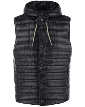 Herno Ärmellose Daunenjacke - Schwarz