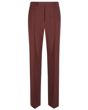 Patrizia Pepe Wide Trousers - Red