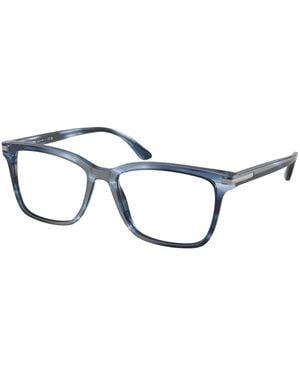 Prada Rechthoekig Optisch Montuur - Blauw