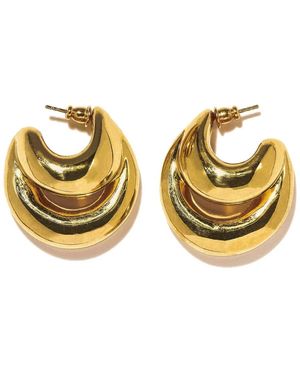 Panconesi Double Blow Up Earrings - Mettallic