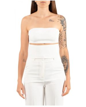 Hanita Sleeveless Tops - Bianco