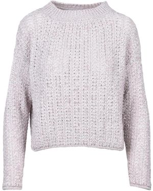 Alpha Studio Knitwear > round-neck knitwear - Gris