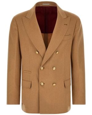 Brunello Cucinelli Formal Blazers - Marrón