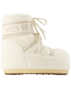 Moon Boot Icon Enkellaarsjes - Naturel