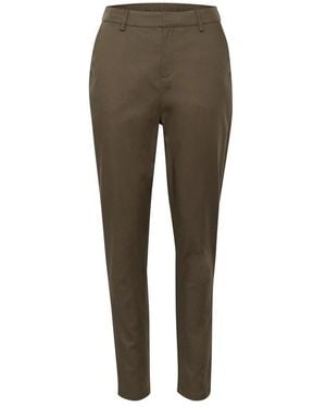 Kaffe Slim-Fit Trousers - Verde