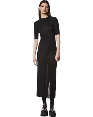 Thom Krom Schwarzes Langes Kleid