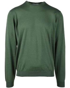 FILIPPO DE LAURENTIIS Baumwoll Pullover Sweater - Grün