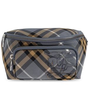Burberry Tassen ,Grijs ,Polyester Small Check Heuptas