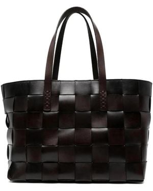 Dragon Diffusion Tassen ,Bruin ,Leer Japan Tote Bag - Zwart