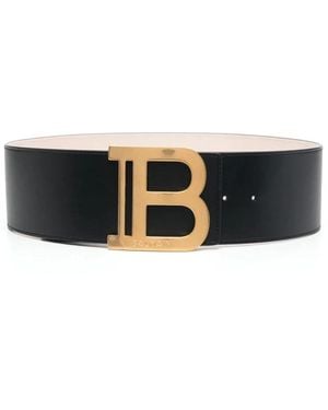 Balmain B-Belt 7,5 Cm - Zwart