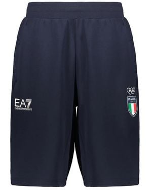 EA7 Casual Shorts - Azul