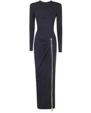 Balmain Maxi Jurken - Blauw