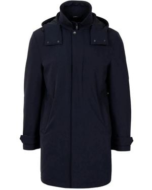 Fay Travel Stretch Jersey Morning Coat - Blauw