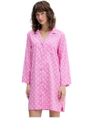 DKNY Nachtkleding ,Roze ,Katoen Nachtjapon