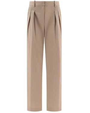 Loulou de Saison Straight Trousers - Natural