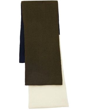 Ines De La Fressange Paris Ysée schal aus wolle, marineblau, khaki und ecru,ysee scarf - Grün