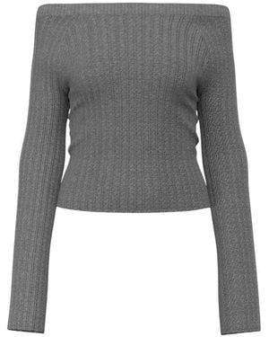 Guess Round-Neck Knitwear - Gris