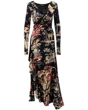 Etro Wrap Dresses - Negro