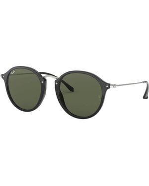 Ray-Ban Round Fleck Zonnebril - Groen