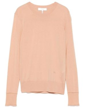 Chloé Round-Neck Knitwear - Pink