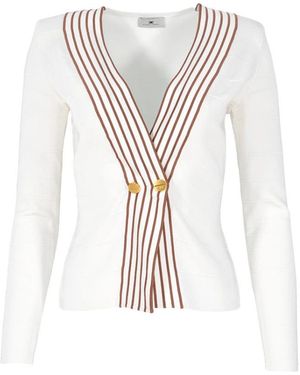 Elisabetta Franchi Cardigans - White