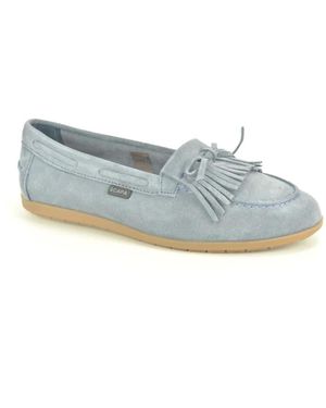 Scapa Schoenen ,Blauw ,Daim Loafer + Frangels