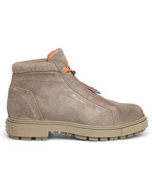 Santoni Lace-Up Boots - Gris