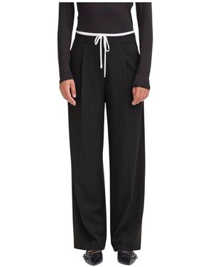 Ichi Wide Trousers - Black