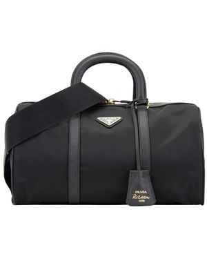 Prada Tassen ,Zwart ,Leer Stijlvolle Reistas