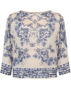 Liu Jo Round-Neck Knitwear - Blue