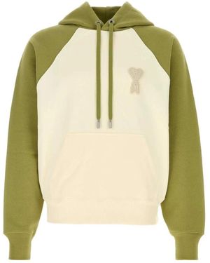 Ami Paris Hoodies - Green