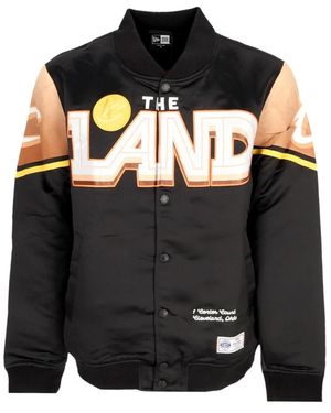 KTZ Jassen ,Zwart ,Polyester Snap Satin Bomber Jacket