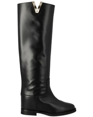 Via Roma 15 High Boots - Black