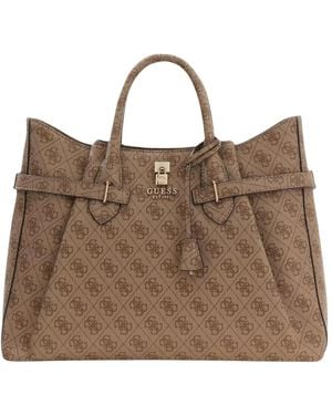 Guess Tote Bags - Marrone