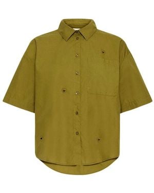 Ichi Oversize-Hemd - Grün