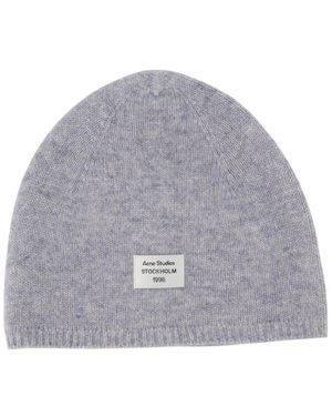 Acne Studios Accessoires ,Grijs ,Wol Cashmere Beanie