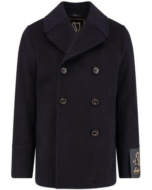 Sealup Double-Breasted Coats - Blue