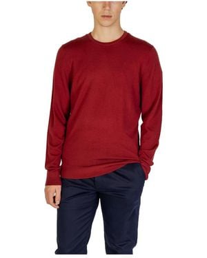 Calvin Klein Round-Neck Knitwear - Red