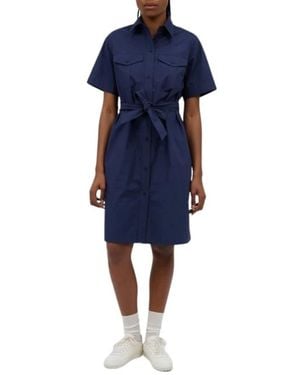 A.P.C. Kleedjes ,Blauw ,Katoen Shirt Dress