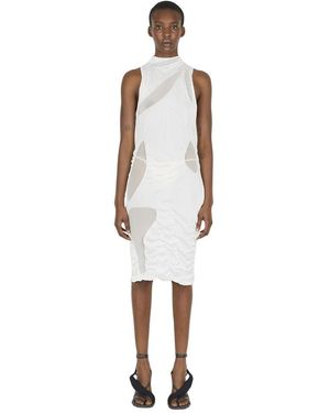 DI PETSA Kleedjes ,Wit ,Wet Look Mini Jurk