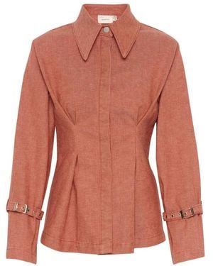 Gestuz Denim Jackets - Orange