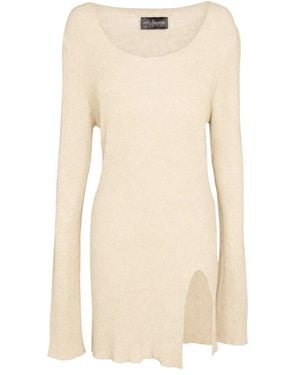 Cortana Round-Neck Knitwear - Natural