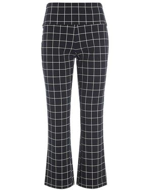 Bitte Kai Rand Grafische Tictactoe Flared Broek - Grijs