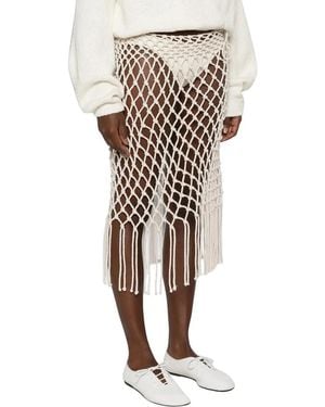 Frankie Shop Midi Skirts - White