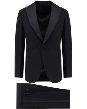 Giorgio Armani Einreihiger, Massgeschneiderter Anzug - Schwarz