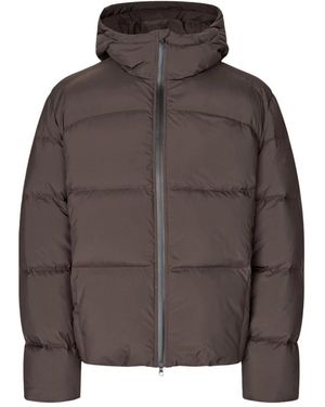 Samsøe & Samsøe Jassen ,Bruin ,Leer Sapax Puffer Jas