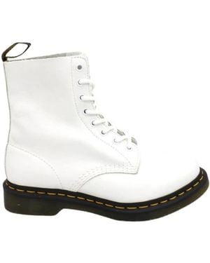 Dr. Martens Lace-Up Boots - Blanco